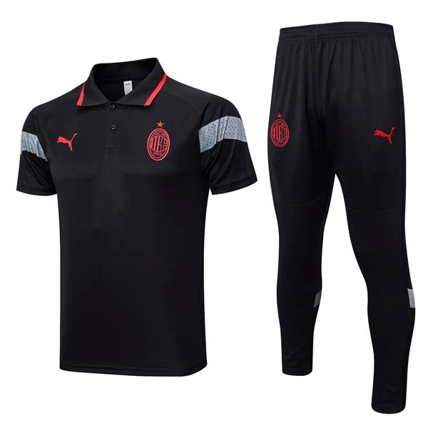 Polo AC Milan Ensemble Complet 2023-24 Noir